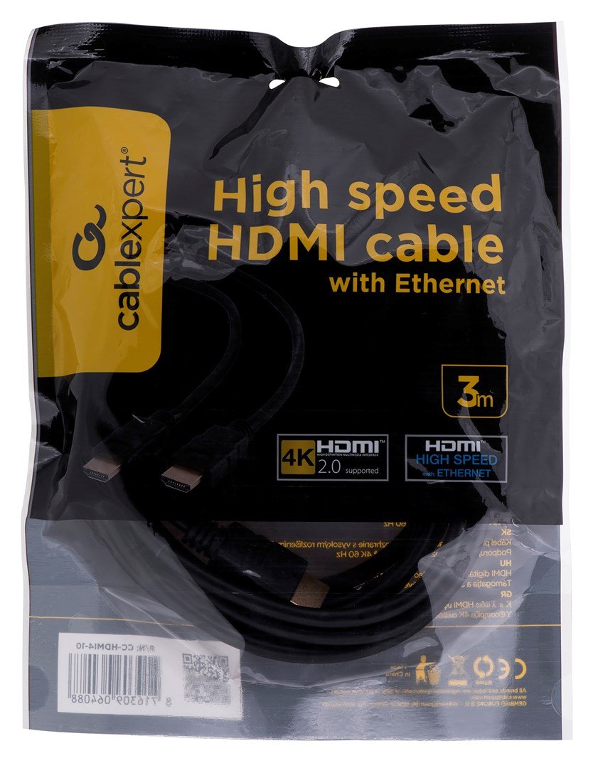 Gembird 3m HDMI M/M HDMI-kabel HDMI Type A (Standard) Sort #5