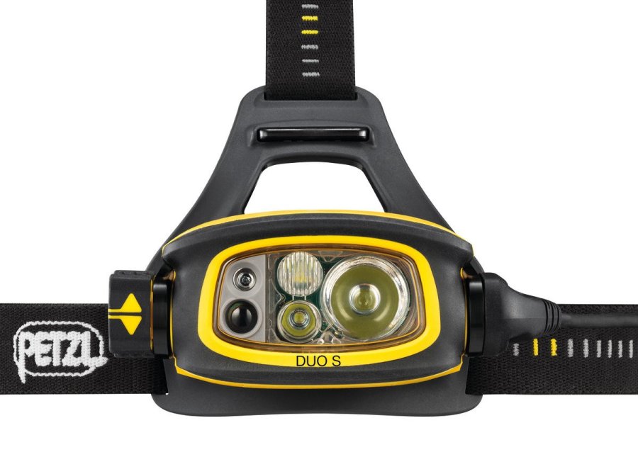 Petzl Duo S Sort, Gul Hovedb�nd lommelygte #3