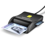 Axagon CRE-SM3SD USB Smart card & SD/microSD/SIM Flat smartcard lser Indendrs USB 2.0 Sort #1