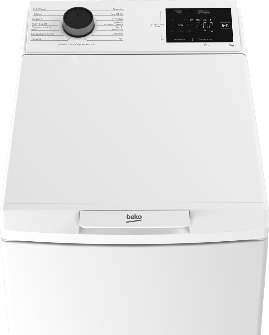 BEKO ETB622ECWPL topfyldt vaskemaskine, 6 kg #5