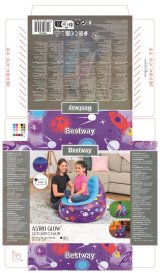 Oppustelige lnestol Bestway Multifarvet 72 x 72 x 64 cm Rumskib #3