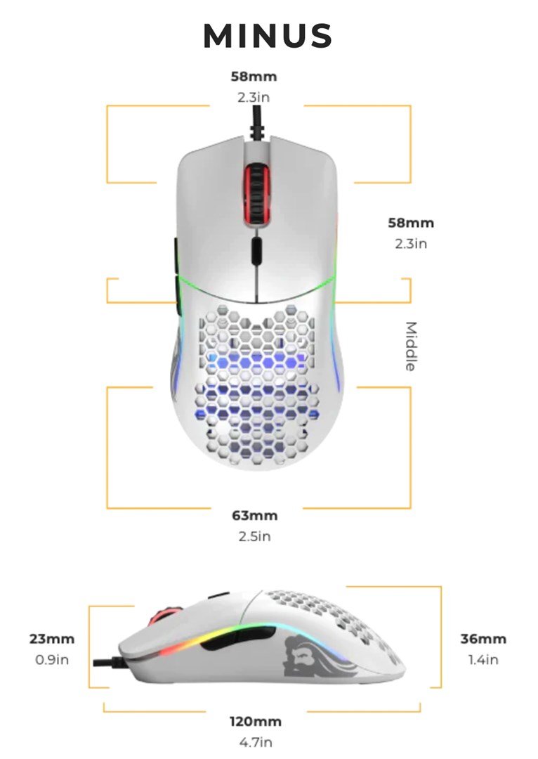 Glorious PC Gaming Race Model O- mouse Right-hand USB Type-A Optical 3200 DPI #10