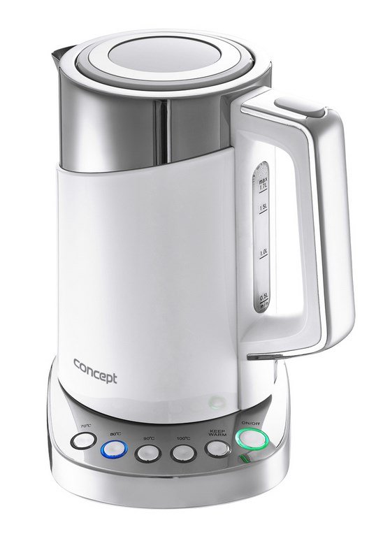 Concept RK3170 elkedel 1,7 L 2200 W Rustfrit stl, Hvid #1