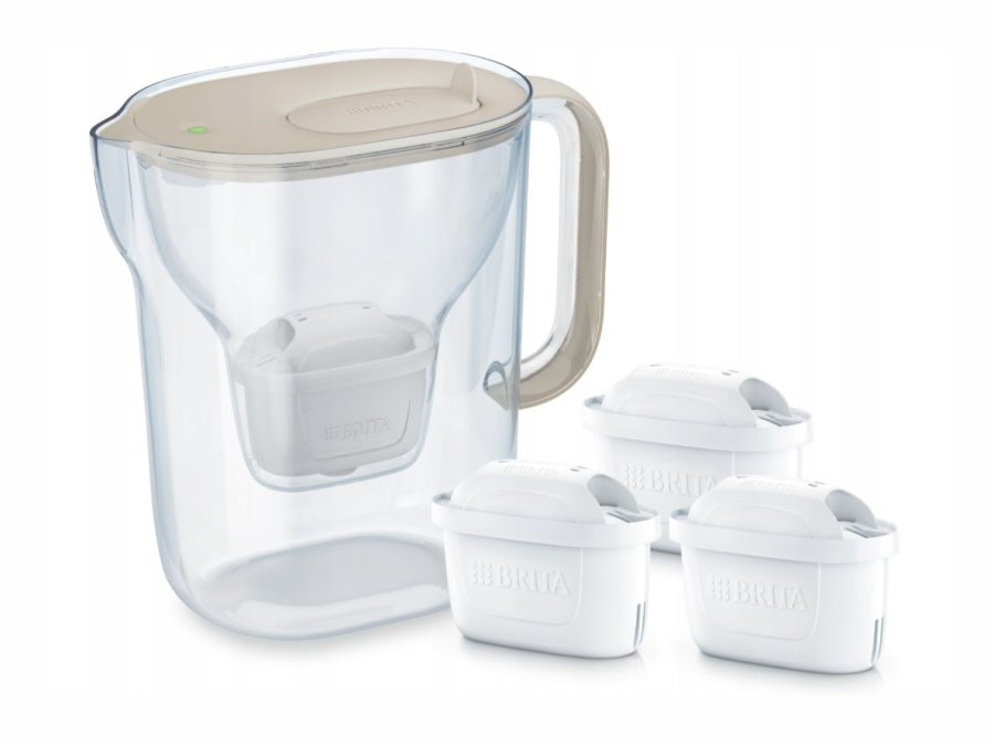 BRITA Style ESSENTIAL XL sandfarvet filterkande + 3 x  MX Pro Pure Performance filter #1