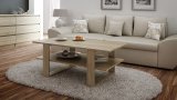 Topeshop SM STOLIK SONOMA kaffe-, side- & endebord Kaffebord Rektangulr form facon 2 ben #1