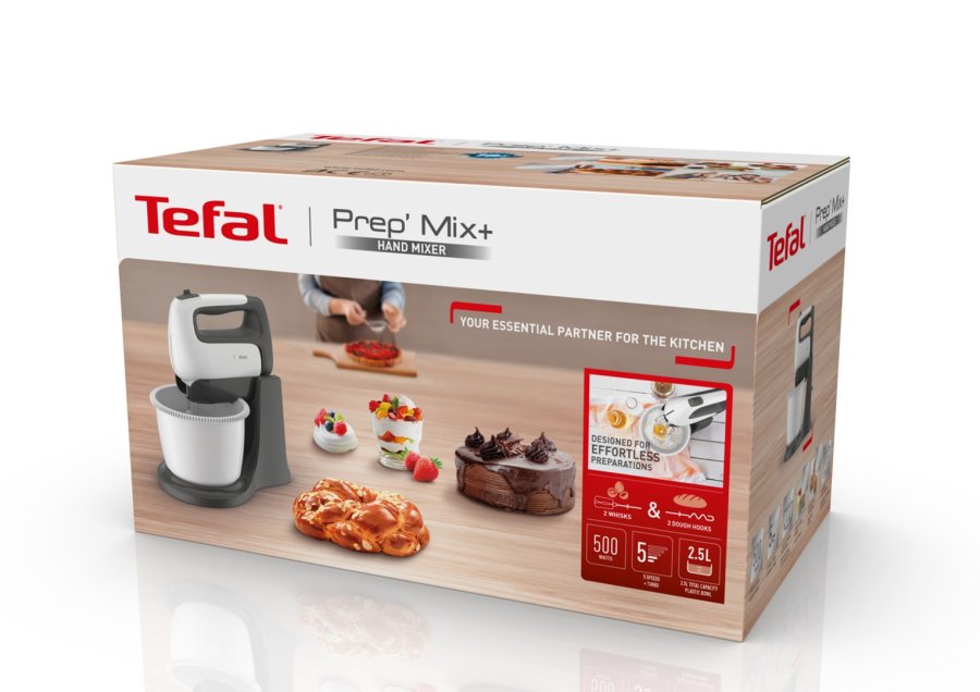 Tefal Prep'Mix+ HT4641 Bordmixer 500 W Gr�, Hvid #6