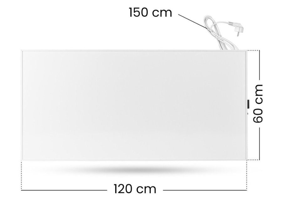 CRONOS CRP-770TWP INFRARDT VARMEAPPARAT 770W HVID #6