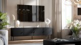 Cama 4D RTV-skab PALAZZO BIS 201x40x60 sort mat #3