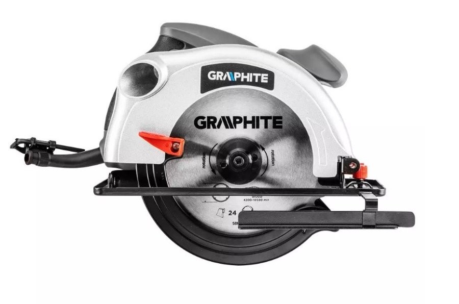 Rundsav 1200W Graphite rundsavsklinge 185 mm med en kuffert #3