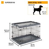 FERPLAST Superior 90 - Hundebur - 92 x 58,5 x 62,5 cm #12