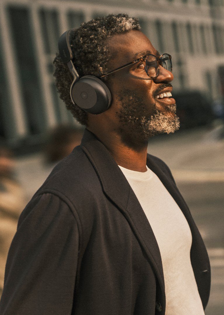 Jabra Evolve3 75 Headset Tr�dl�s Opkald/musik USB Type-C Bluetooth Sort #6