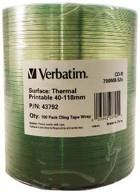 Verbatim 43792 blank CD CD-R 700 MB 52x 100 stk #1