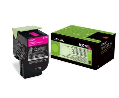 Lexmark 802M tonerpatron 1 stk Original Magenta #1