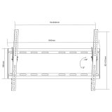 Flad LED LCD TV-holder max 37-80