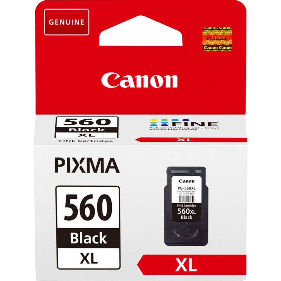 Canon PG-560XL blkpatron 1 stk Original Hjt (XL) udbytte Sort #1