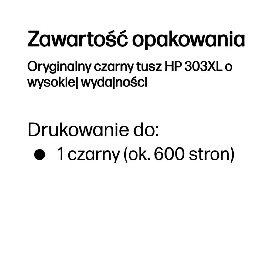 HP Original 303XL-bl�kpatron med h�j kapacitet, sort #35