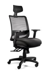 Ergonomisk kontorstol SAGA PLUS sort #1