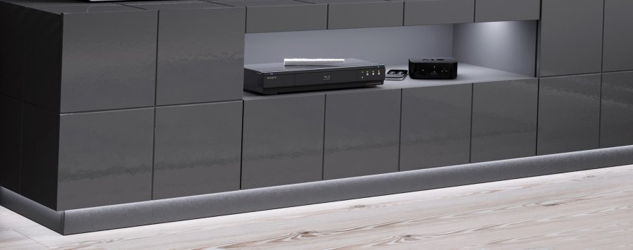 Cama LED-belysning RTV kabinet REJA hvid #1