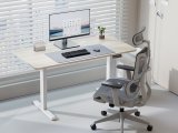 Equip 650814 stel til skrivebord Elektrisk 2 ben Hvid #4
