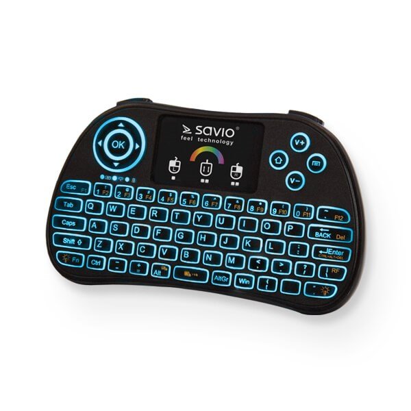 Savio Illuminated mini trdlst tastatur RGB TV-boks, Smart TV, konsoller, PC KW-03 #2