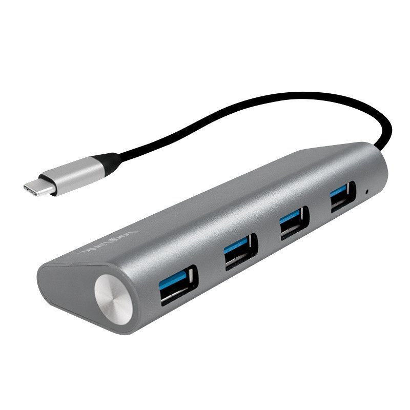 LogiLink UA0309 interface hub USB 3.2 Gen 1 (3.1 Gen 1) Type-C 5000 Mbit/s Gr� #1