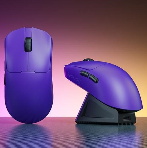 LEOBOG GM3 Purple-mus med opladningsstation #2