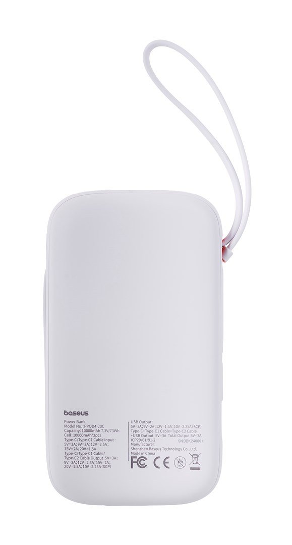 Baseus QPow2 Lithium polymer (LiPo) 20000 mAh Hvid #9
