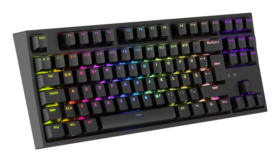 GENESIS Thor 404 TKL tastatur Spil USB QWERTZ Tysk Sort #14