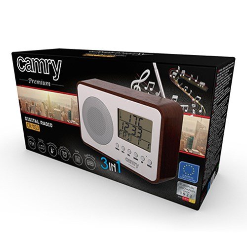 Camry CR1153 radio Brbar Digital Sort, Hvid #13