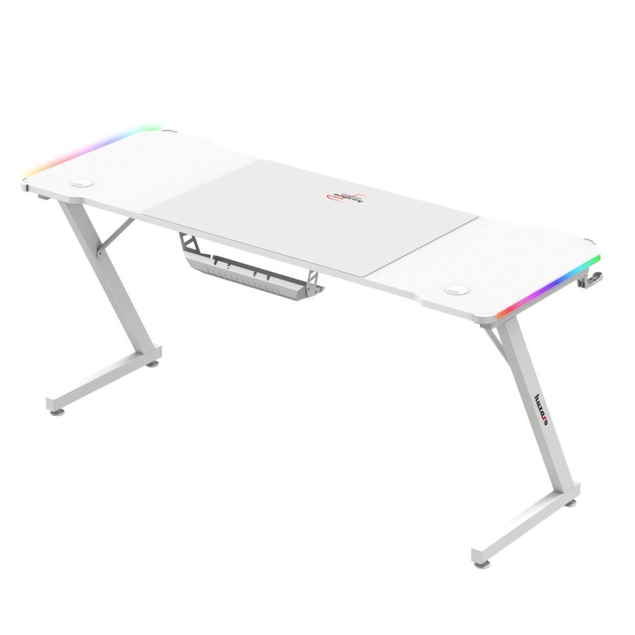 Huzaro Hero 4.8 White RGB - gaming-skrivebord #2