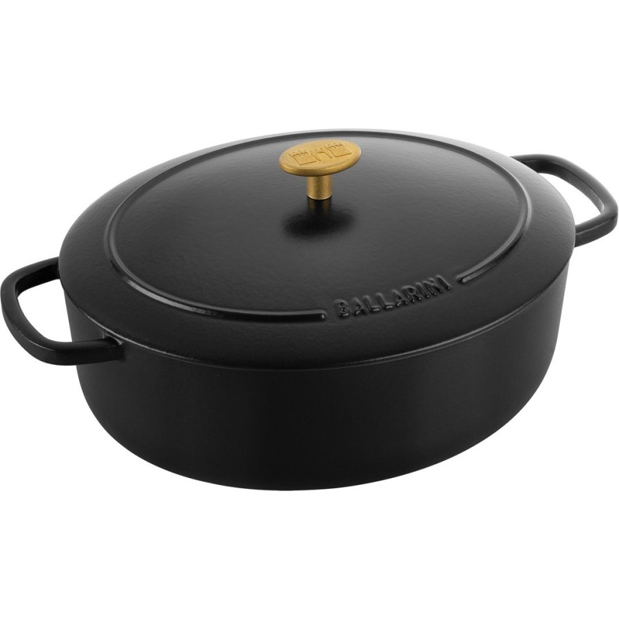BALLARINI BELLAMONTE Cast iron pot oval 4.5 ltr, black #4