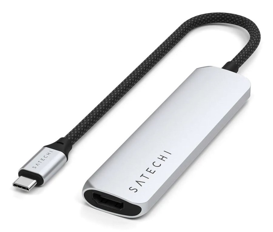 Satechi 4-in-1 USB-C Slim Adapter 4K - silver #1
