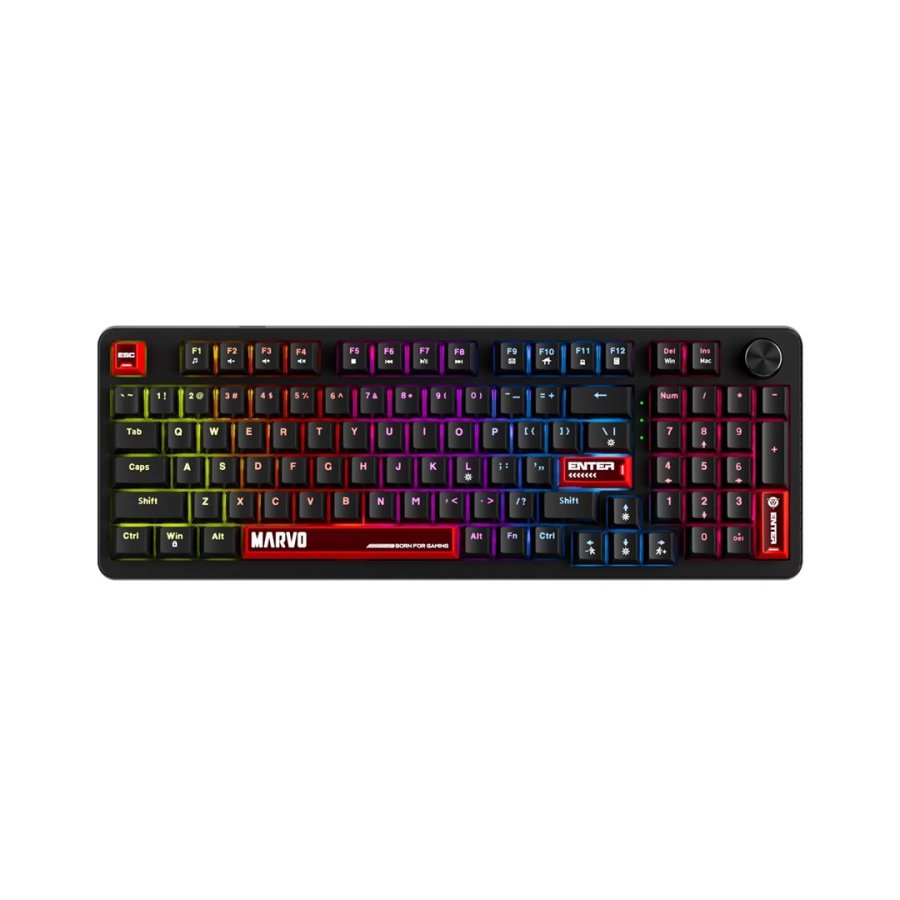 Marvo Klawiatura mechaniczna Arma 98 tastatur Spil QWERTY UK international Sort #1