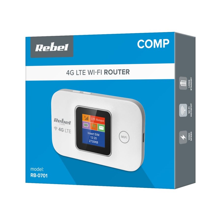Rebel RB-0701 trdls router Enkelt band (2,4 GHz) 3G 4G #3