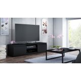 Topeshop RTV140 CZARNY TV stativ & underholdningscenter 2 hylder #2