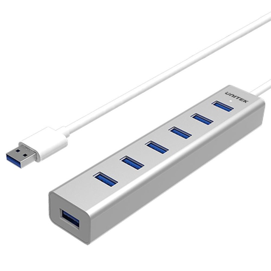 UNITEK Y-3090 interface hub USB 3.2 Gen 1 (3.1 Gen 1) Type-A 5000 Mbit/s Slv #1