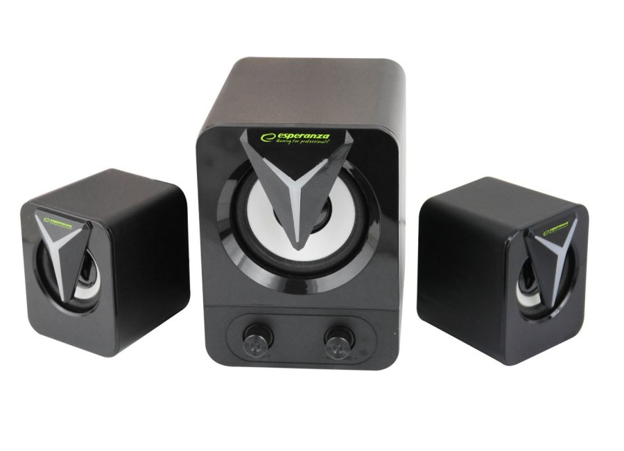 Esperanza EGS107 hjttalere 2.1 USB LED 5 W Sort #3
