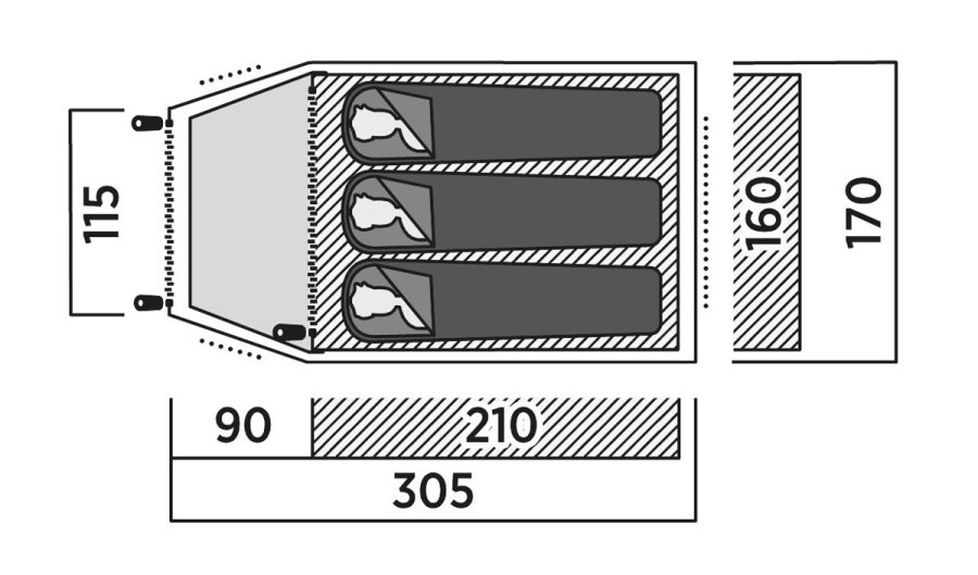 Easy Camp Setesdal 3 Grn Kupel/Igloo telt #7