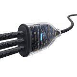 Baseus Flash Series Type C til C+C+C hurtigopladningskabel 480 Mbps Sort #5
