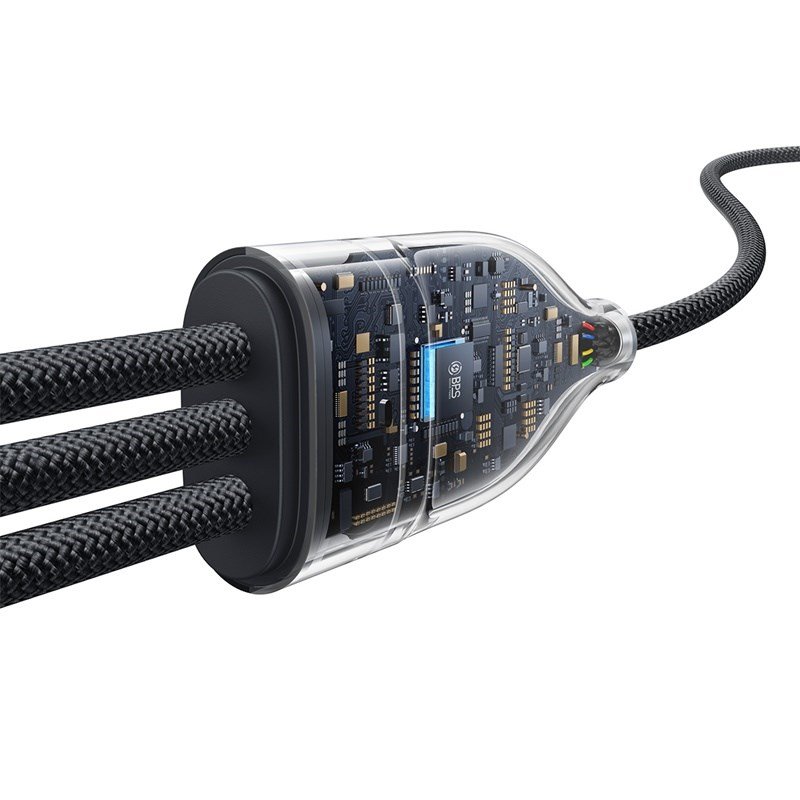 Baseus Flash Series Type C til C+C+C hurtigopladningskabel 480 Mbps Sort #5
