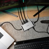 Targus DOCK429GL dockingstation Ledningsf�rt USB4 S�lv #3