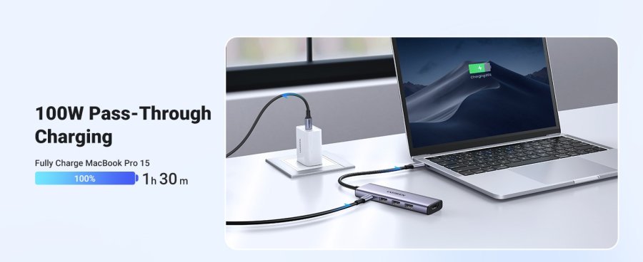 Ugreen 20956A interface hub USB Type-C 5000 Mbit/s S�lv #8