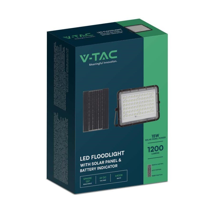 V-TAC 15W IP65 Black VT-120W 4000K 1200lm #6
