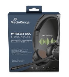 MediaRange Bluetooth ENC Stereo Headset 400mAh Akku schwarz #5