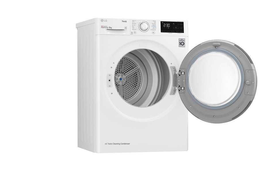 LG RH80V3AV6N trretumbler Fritstende Front-lsning 8 kg A++ Hvid #27