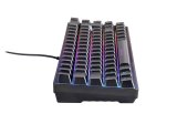 Deltaco Gaming DK240, Mini RGB Membran 60 % tastatur, halvgennemsigtigt etui, sort #4