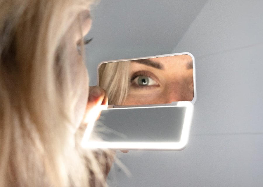 Kosmetikspejl med LED-diode, hvid KZ2010 CONCEPT #5