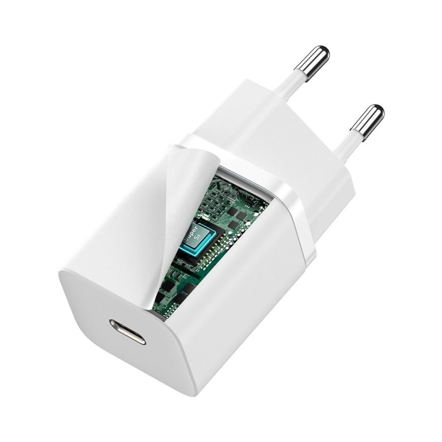Baseus CCSUP-J02 oplader til mobil enhed Universel Hvid Vekselstrm Hurtig opladning Indendrs #5