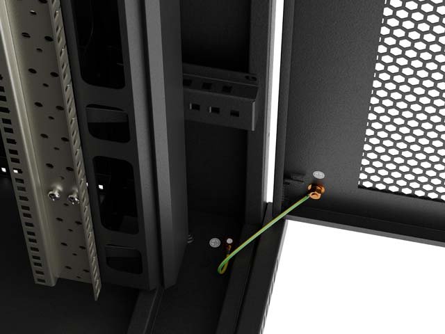 Lanberg FF01-8247-23BL stativ 47U Fritst�ende reol Sort #10