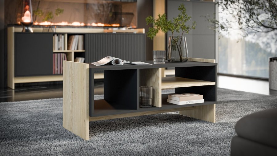 Cama PORTO bnk/bord 100x50x46 eg/sort #2